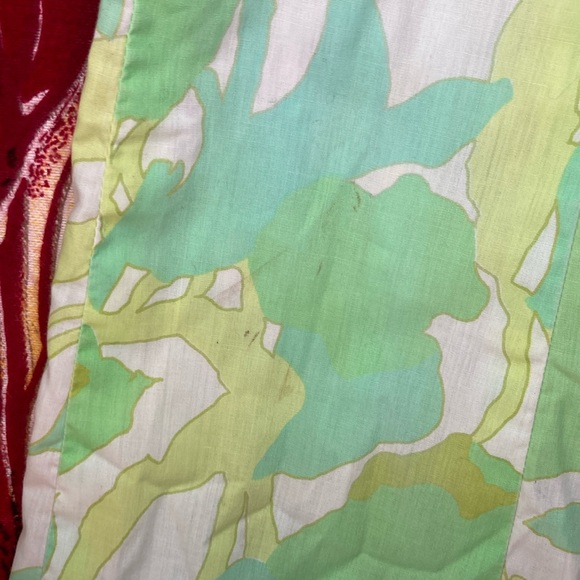 Vintage 1960s Handmade Mod Floral Shirt Dress 🌿💚 - Picture 7 of 8